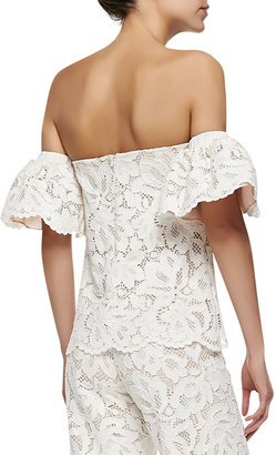 Alexis Valentino Off-The-Shoulder Lace Top