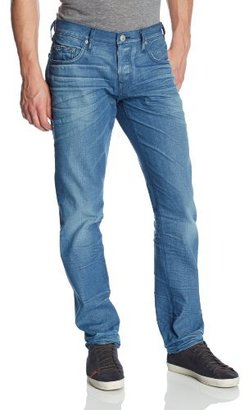 True Religion Men's Geno Slim Straight-Fit Light-Shade Jean In Blue Caps