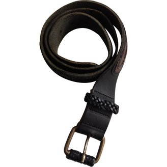 AllSaints Black Leather Belt