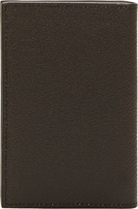 Givenchy Black Pebbled Leather Rottweiler Card Holder