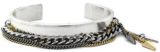 BCBGeneration Two Tone Chain and Cuff Bracelet