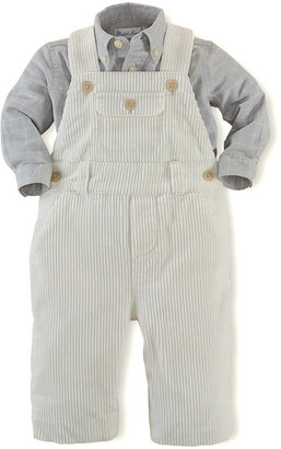 Ralph Lauren Childrenswear Windowpane Shirt & Corduroy Overalls Set, 3-24 Months