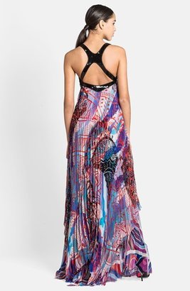 Emilio Pucci Embellished & Print Silk Blend Gown