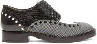 Alexander Wang Nathan Python Embossed & Textured Leather Oxfords