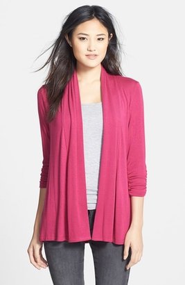 Nordstrom MOD.lusive by Bobeau MOD.lusive Ruched Sleeve Long Cardigan Exclusive)