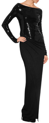Donna Karan Floor-Length Sequin Dress