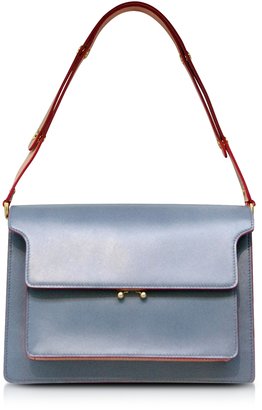 Marni Sky and Pink Sand Leather Trunk Bag