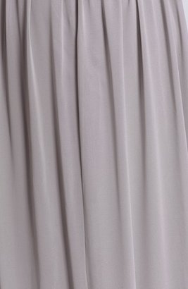 Donna Morgan 'Audrey' Strapless Chiffon Gown
