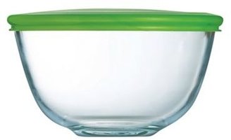 Pyrex glass 0.5l bowl with lid