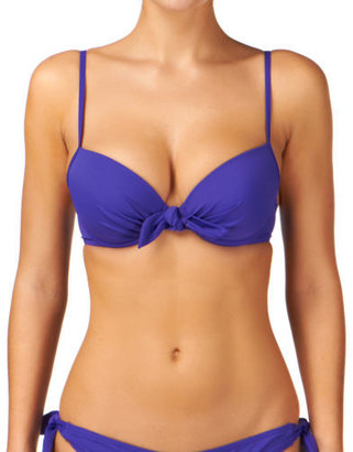Lepel Bow Moulded  Womens  Bikini Top - Purple