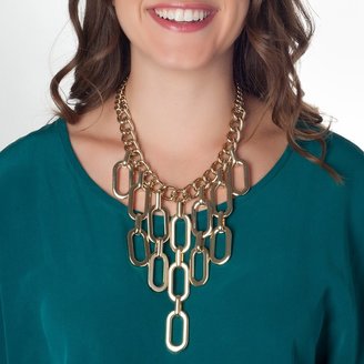 Charm & Chain Piper Strand Chain Drop Statement Necklace