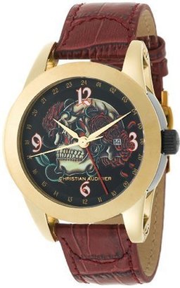 Christian Audigier Unisex ETE-106 Eternity Crown of Roses Ion-Plating Gold Watch