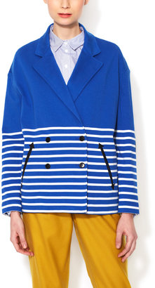 Boy By Band Of Outsiders Boxy Striped Peacoat