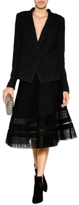 Donna Karan Flared Skirt with Woven Hem Gr. 8