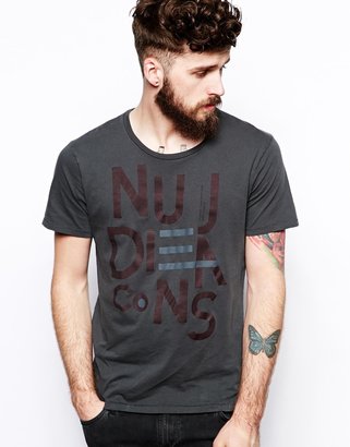 Nudie Jeans T-shirt Logo Print