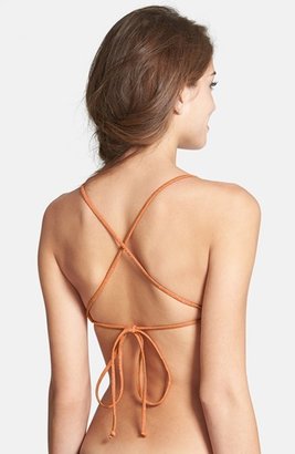 RVCA 'Kuta' Print String Bikini Top (Juniors)