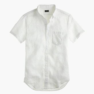 J.Crew Short-sleeve Irish linen shirt