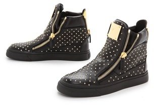 Giuseppe Zanotti Embellished Double Zip Sneakers