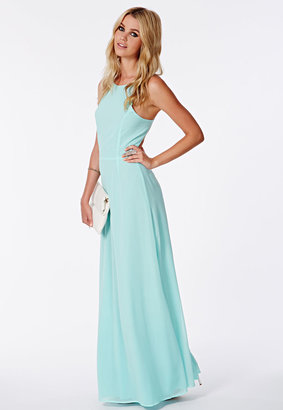 Missguided Mint Strappy Back Maxi Dress