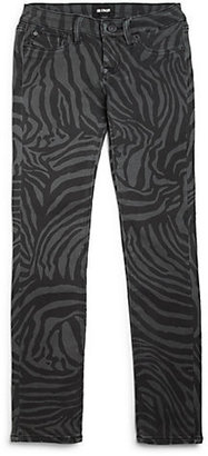 Hudson Girl's Zebra-Print Repetition Jeans