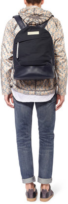 WANT Les Essentiels Kastrup Leather-Trimmed Cotton-Canvas Backpack