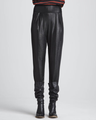 Jean Paul Gaultier Pleated Pants with Wide Waistband