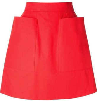 Alexander McQueen patch pocket short skirt