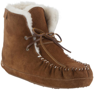 Just Sheepskin Moccasin Bootie Slippers
