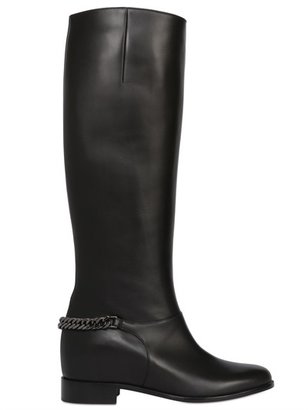 Christian Louboutin 70mm Cate Leather Chained Riding Boots