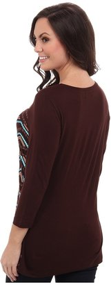 Scully Grace 3/4 Sleeve Sequin Top