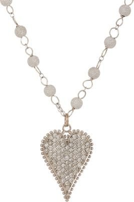 Devon Page McCleary Diamond & Gold Heart Pendant on Chain