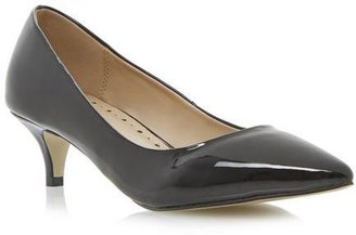 R vianni ladies AKELA - BLACK Kitten Heel Court Shoe