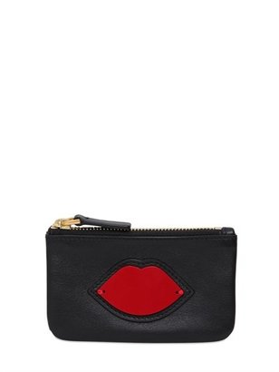 Lulu Guinness Lips Leather Coin Purse