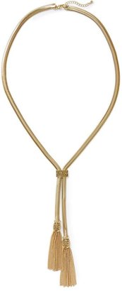 Pim + Larkin Gold Lariat Necklace