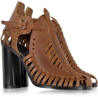 Proenza Schouler Brown Woven Leather Sandal