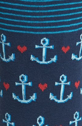 Hot Sox 'Anchors' Crew Socks
