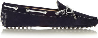 Tod's Gommino Suede Loafers - Navy