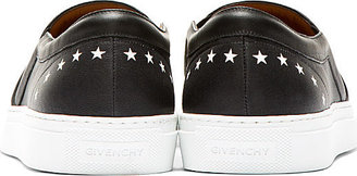 Givenchy Black Leather Rottweiler Skate Shoes