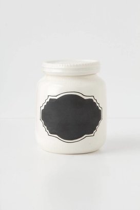 Anthropologie Chalkboard Spice Jar