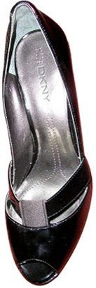 DKNY Black Leather Heels