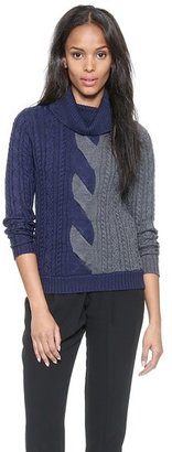 Milly Bi Color Cable Sweater
