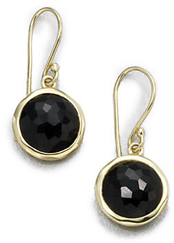 Ippolita Lollipop Black Onyx & 18K Yellow Gold Mini Drop Earrings