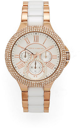 Vince Camuto Classic Crystal Ceramic Watch