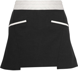 Helmut Lang Canvas and cotton-blend mini skirt