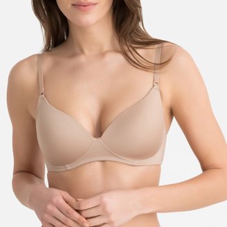 La Redoute Collections Invisible Non-Underwired Padded Bra with Detachable Straps