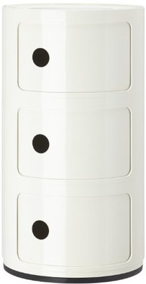 Kartell Componibili Round Storage Unit, 3 Drawer - White