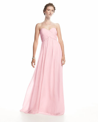 Donna Morgan Laura Strapless Ruched-Bodice Gown