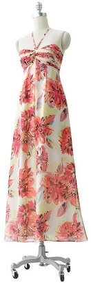 Lauren Conrad floral chiffon maxi dress