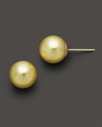 Bloomingdale's Cultured Golden South Sea Pearl Stud Earrings