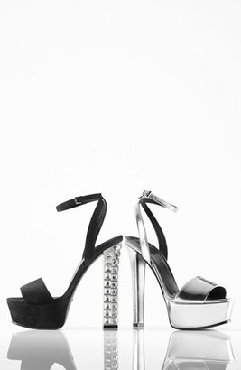 Gucci 'Leila' Metallic Platform Sandal (Women)